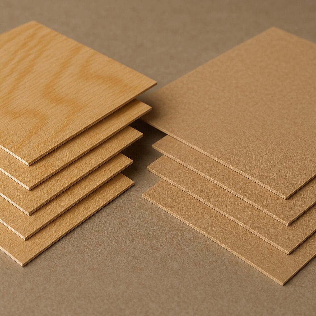 Plywood and MDF sheets